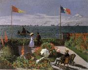 Claude Monet Terrace at Sainte-Adresse painting